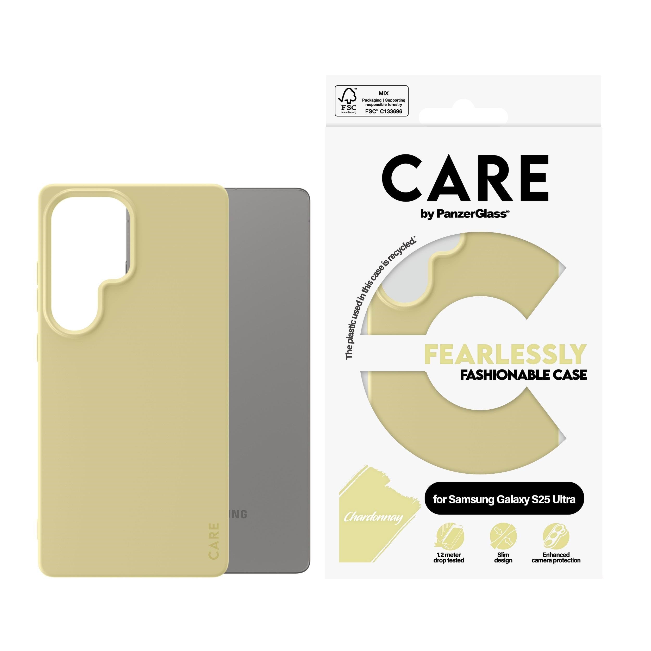 CARE by PanzerGlass Fashionable Case Chardonnay Samsung Galaxy S25 Ultra Mobilcover CRRFACOG38488