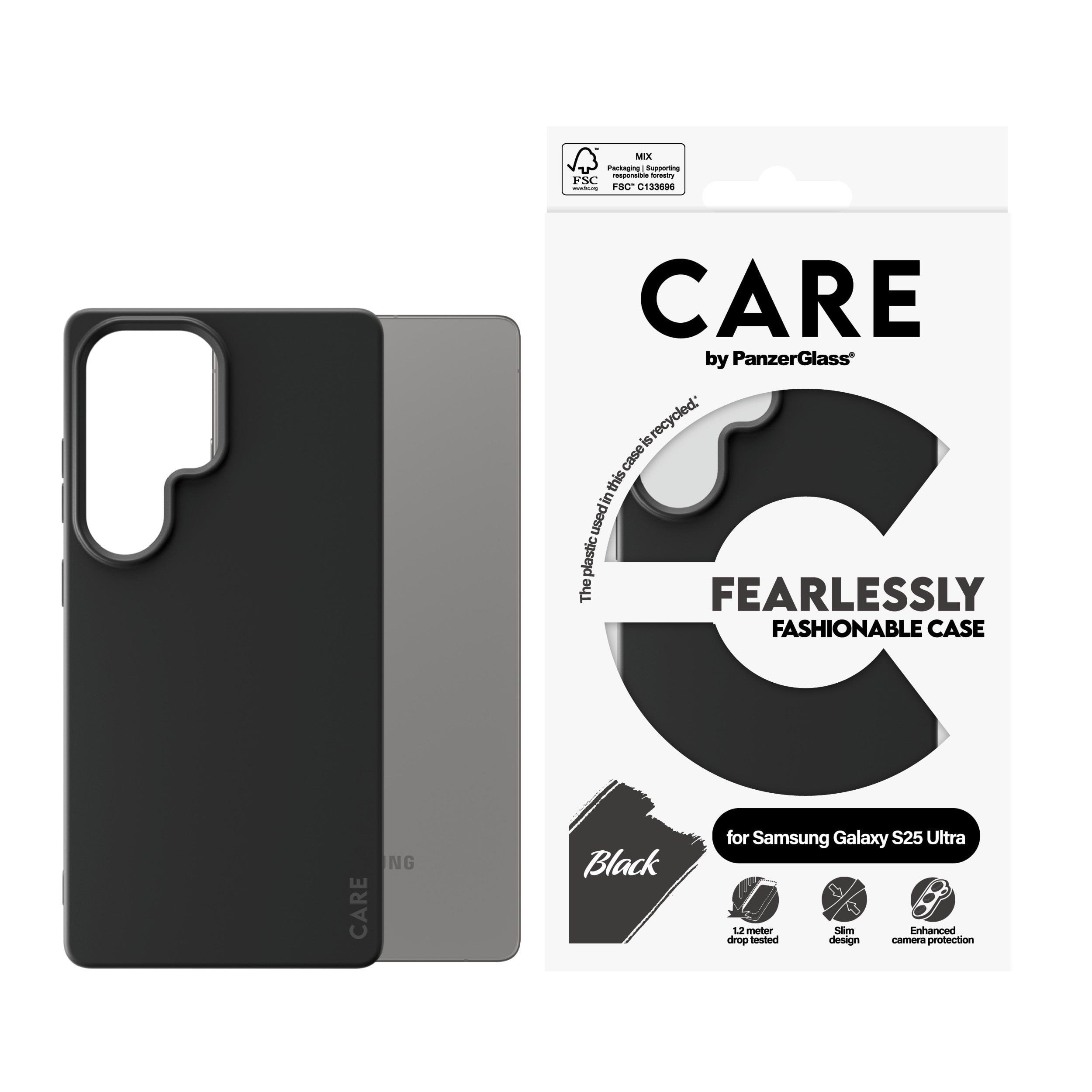 CARE by PanzerGlass Fashionable Case Black Samsung Galaxy S25 Ultra Mobilcover CRRFABCG38488
