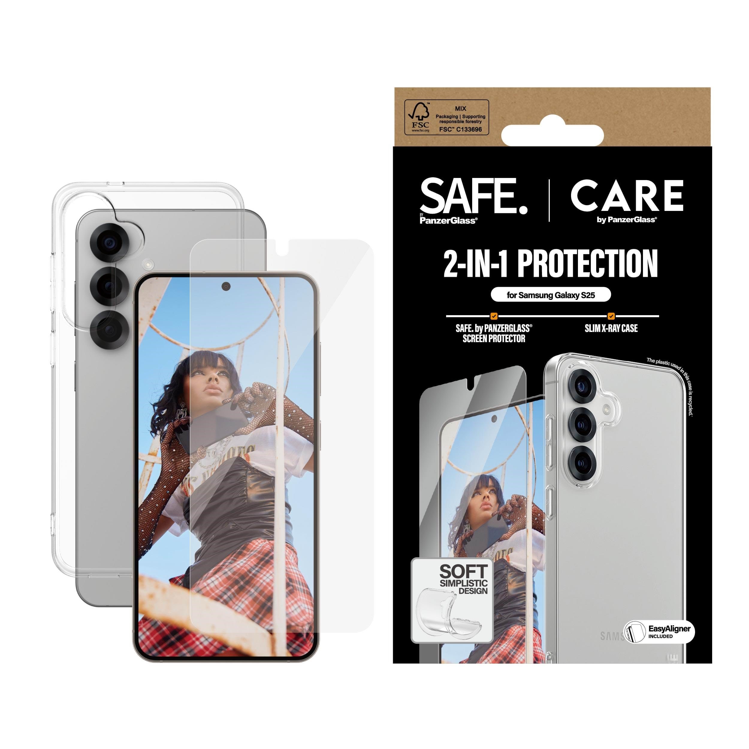 CARE by PanzerGlass Fashion 2-in-1 Bundle Samsung Galaxy S25 Beskyttelsesglas CRRCANUG38388