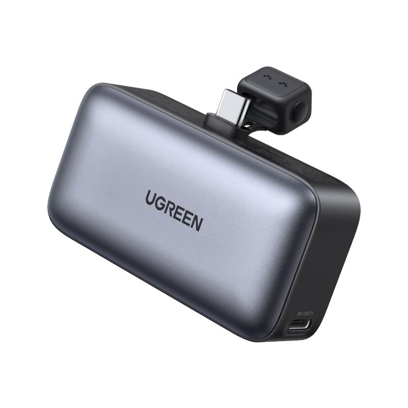 UGREEN 5000mah Power Bank With Built-In Usb-C Connector - 5000 Ah Powerbank Sort 35338-UG