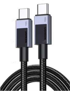 UGREEN USB-C USB-C - 240W - 1m - Black Usb Kabel Grå 45067-UG