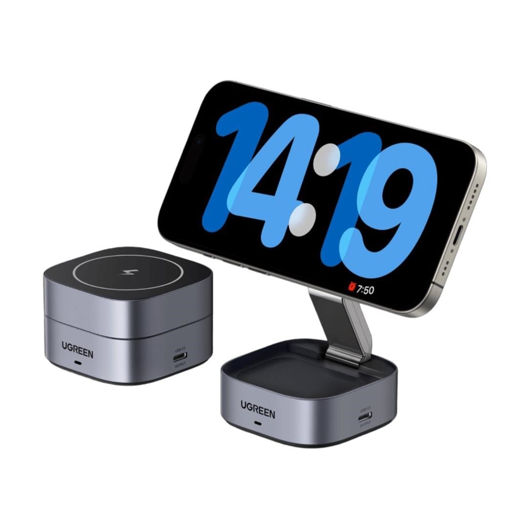 UGREEN 2-in-1 Qi Magnetic Foldable Charging Station (No AC Adapter) Mobil Oplader 35278-UG