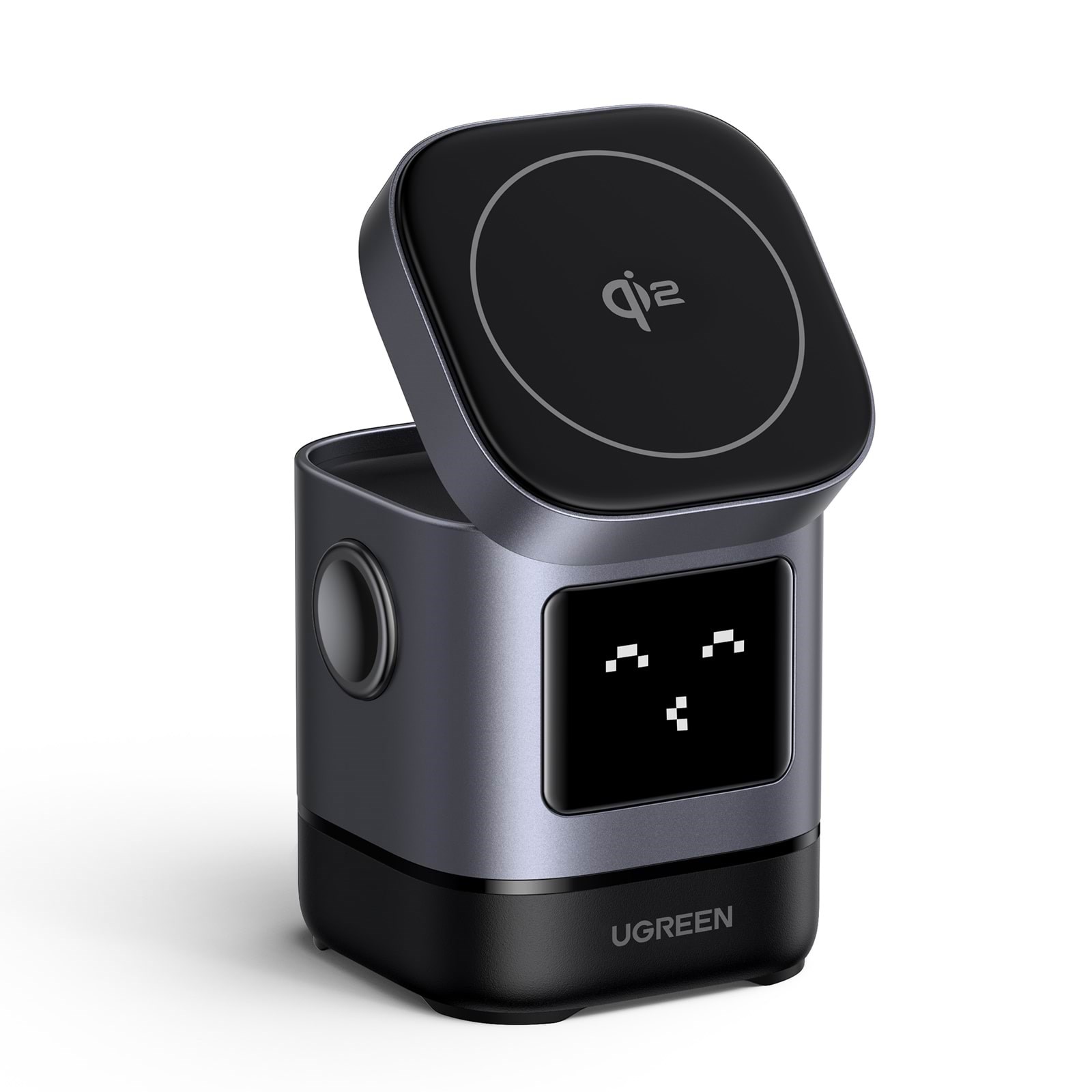 UGREEN Uno 2-i-1 trådløs oplader - Qi2 15W trådløs opladning Mobil Oplader 45775-UG