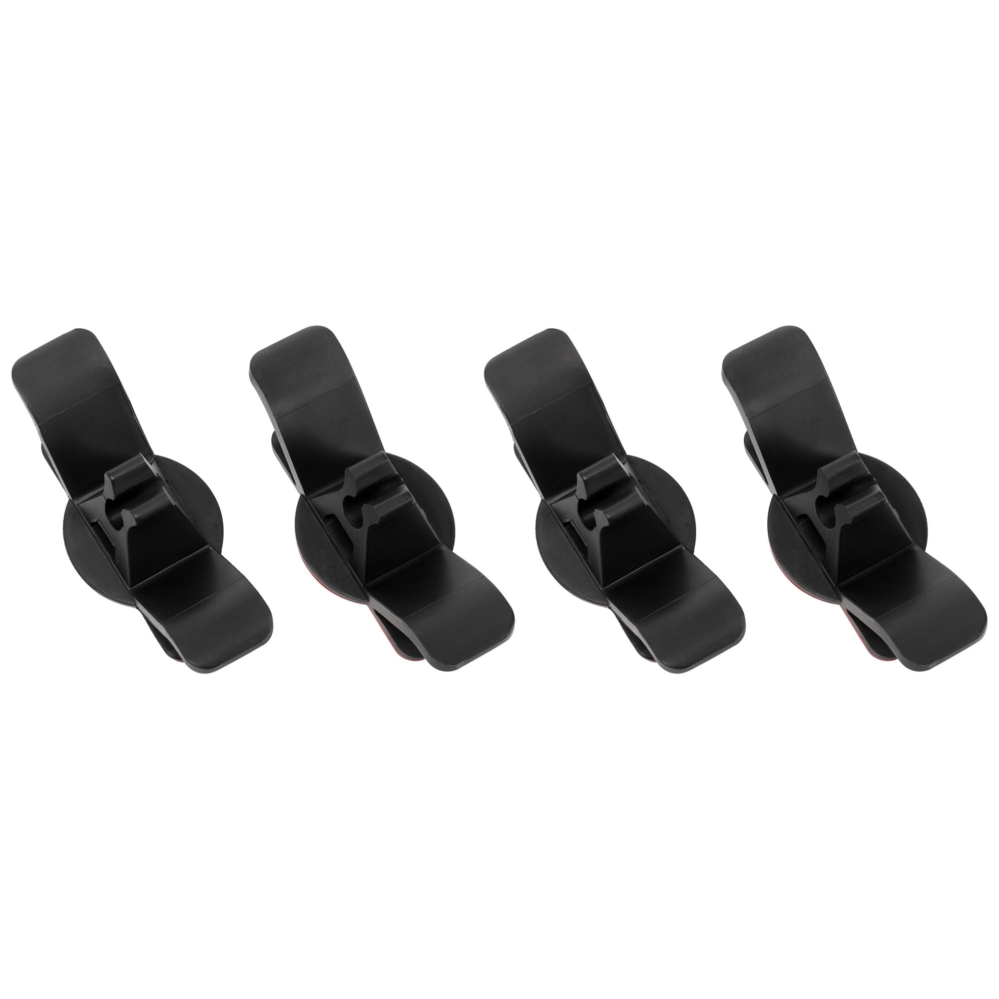 DUTZO Kabelholder med krog - 4-pak - Sort Kabel Organisering DCORDHOOKBLK