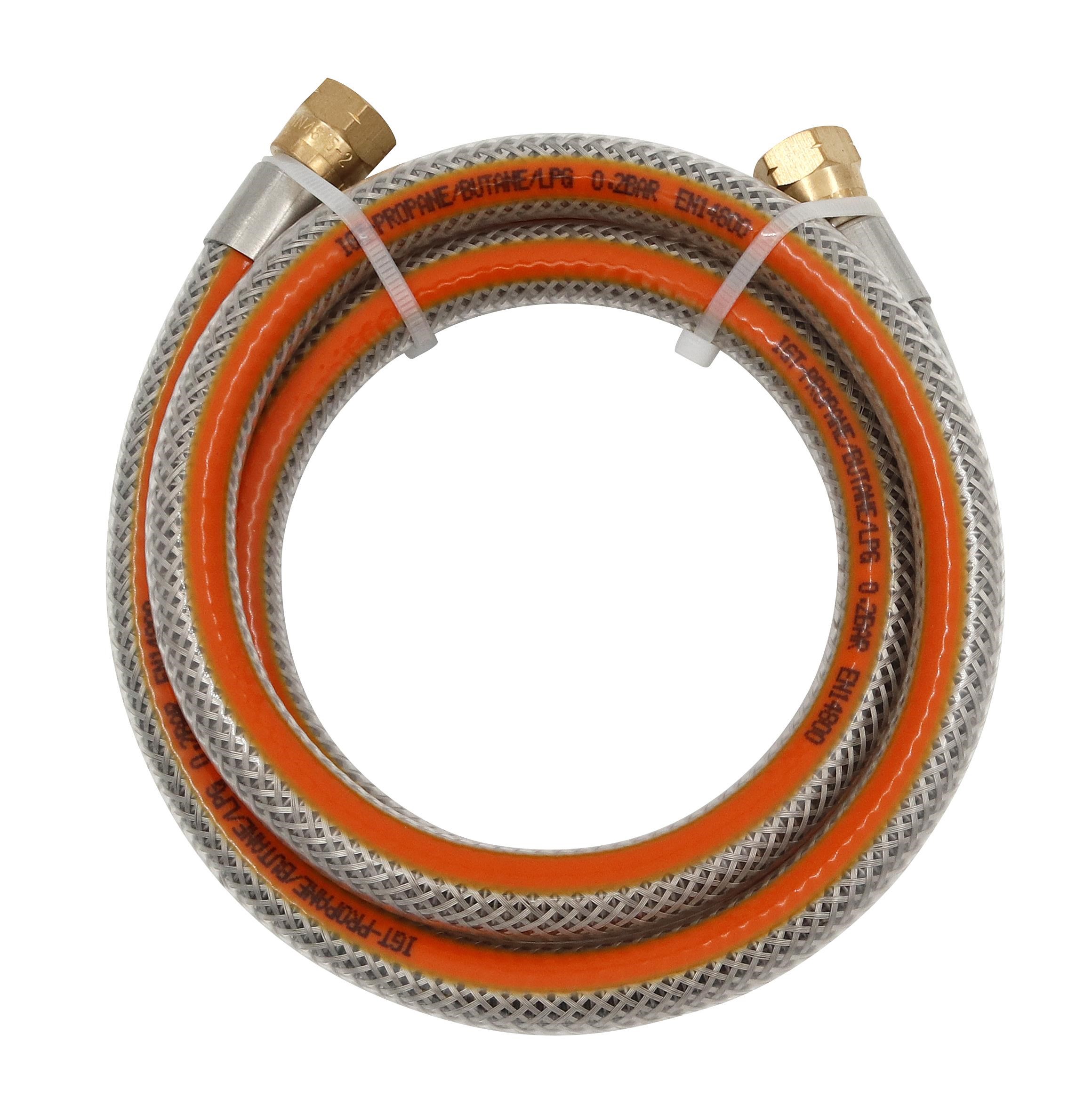 cozze Flex hose 1.5M for regulator Easy 1/4" threaded connection. Grill Og Tilbehør 90816