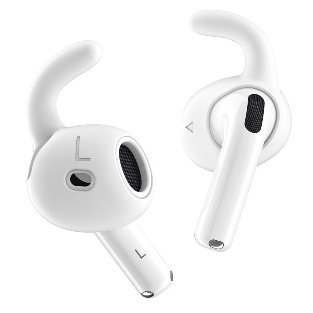 KeyBudz Earbuddyz for Airpods 4th Gen - White Hovedtelefoner Og Headset Hvid AP4_S4_WHT