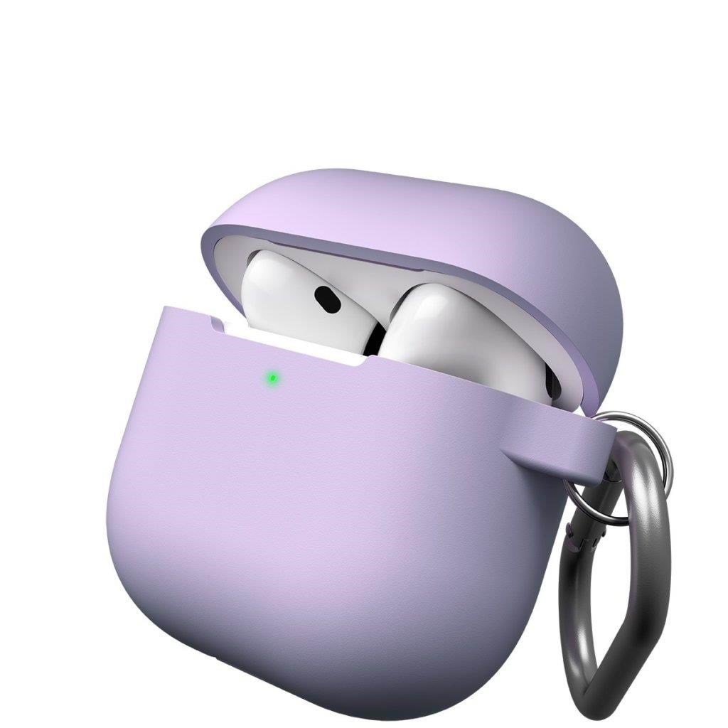 KeyBudz Elevate Series Keychain for Airpods 4:th gen - Lavender Hovedtelefoner Og Headset Lilla AP4_S8_LVD