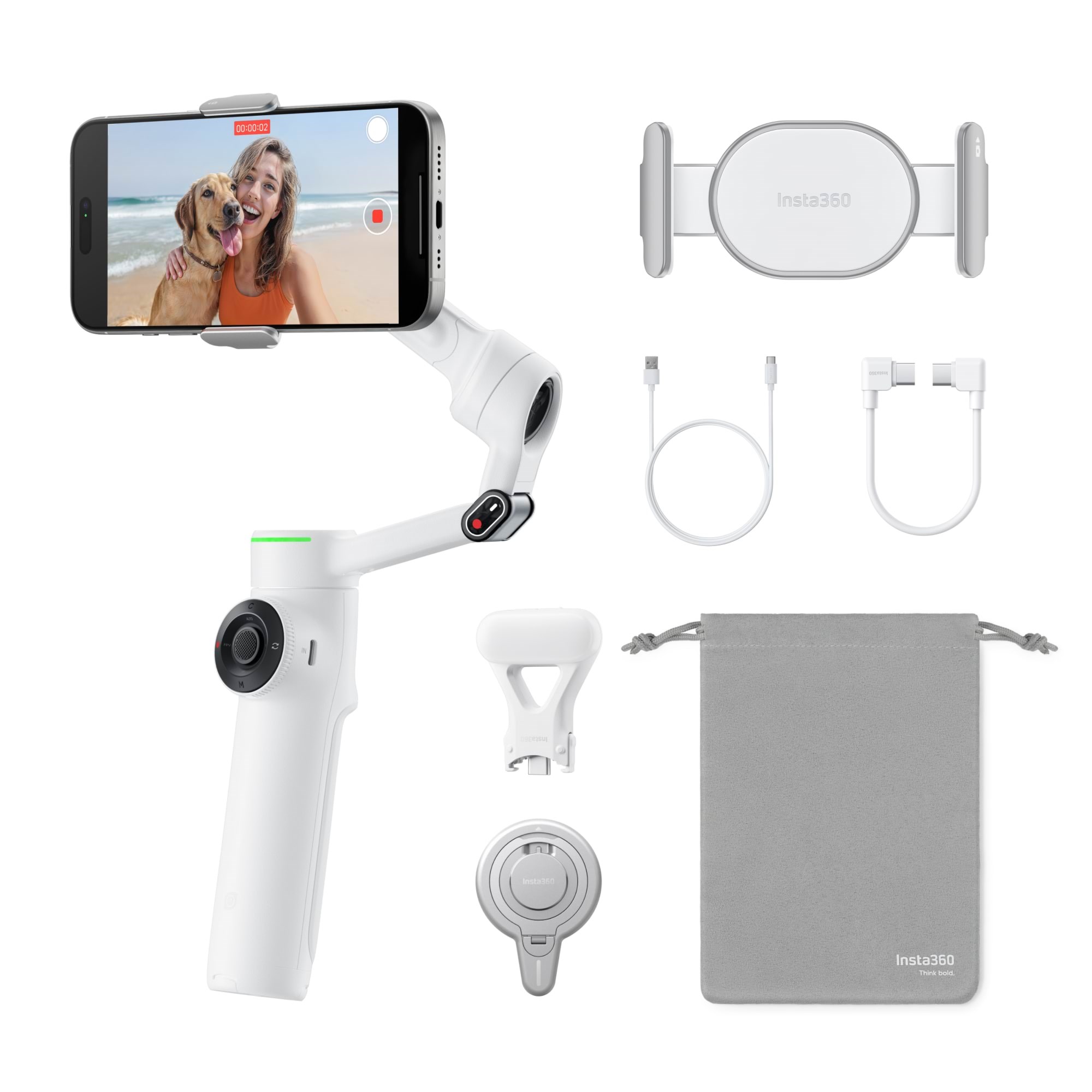 Insta360 Flow 2 Pro Creator Bundle - Summit White Kamerastativ CINSABQB-FLOW205