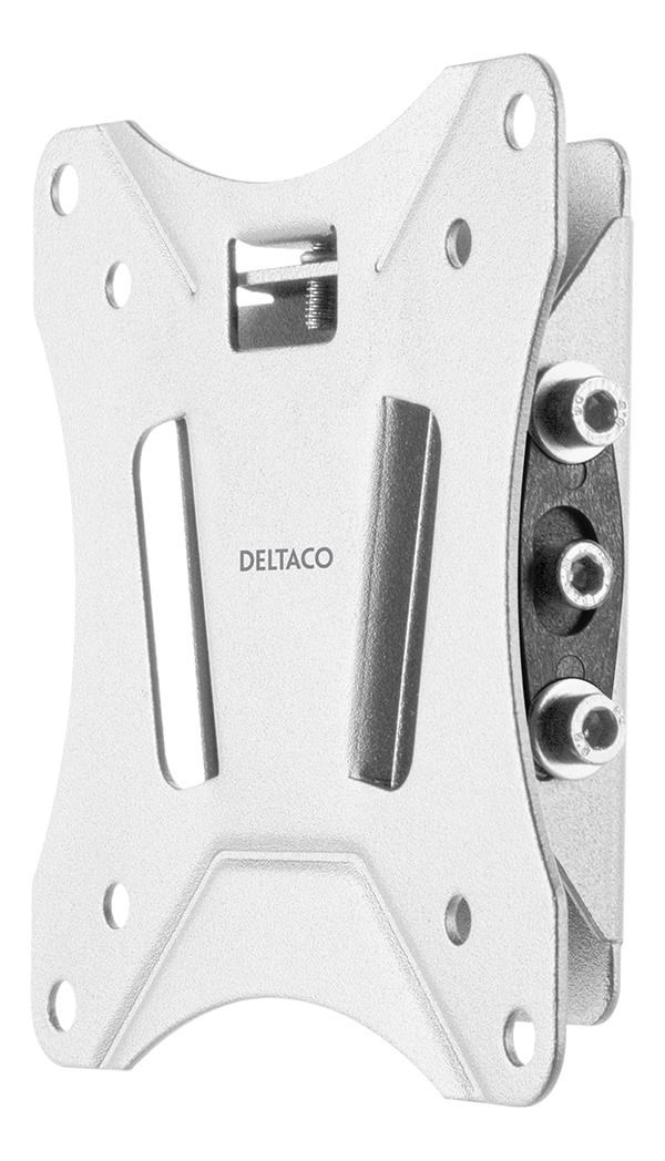 Deltaco ARM-0510 Wall Mount - Maks 25 kg - Maks størrelse 27" Tv Ophæng Hvid