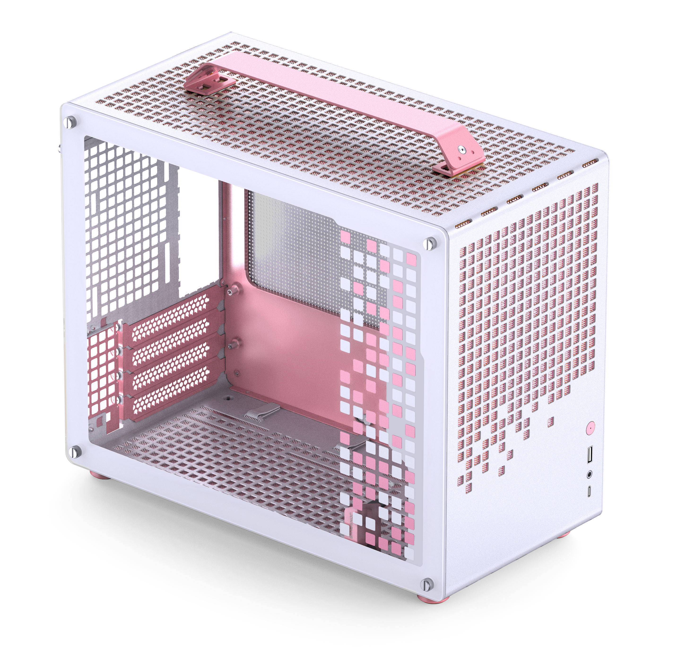 Jonsbo Z20 White/Pink - Kabinet - Minitower - Hvid Kabinet Z20 WHITE-PINK
