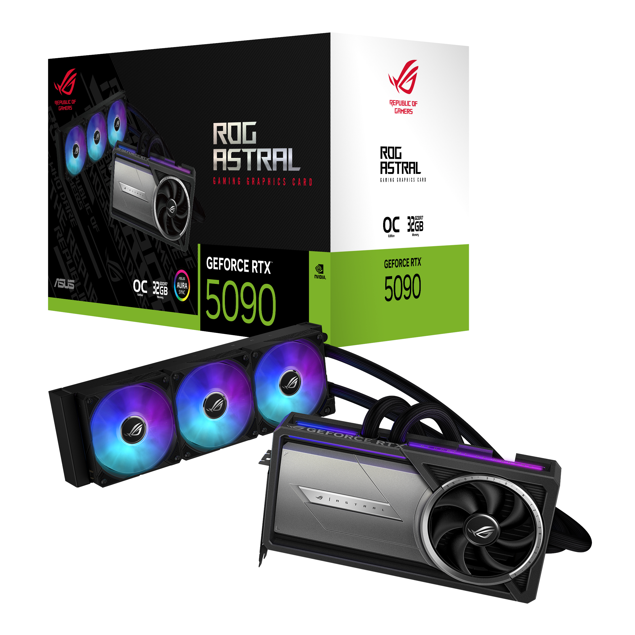 ASUS GeForce RTX 5090 ROG Astral LC OC - 32GB GDDR7 RAM - Grafikkort Grafikkort Sort 90YV0LW2-M0NA00