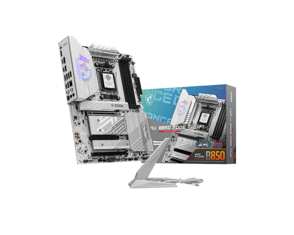 MSI MPG B850 EDGE TI WIFI Bundkort - AMD B850 - AMD AM5 - DDR5 RAM - ATX Bundkort