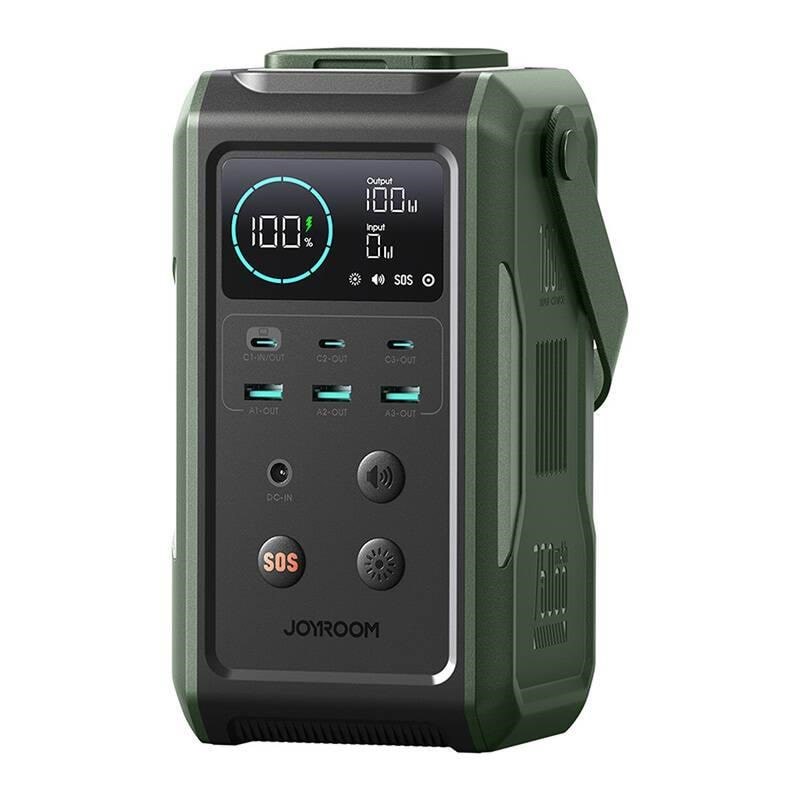 Joyroom powerbank with light JR-PBF10 100W 75000mAh Powerbank Grøn