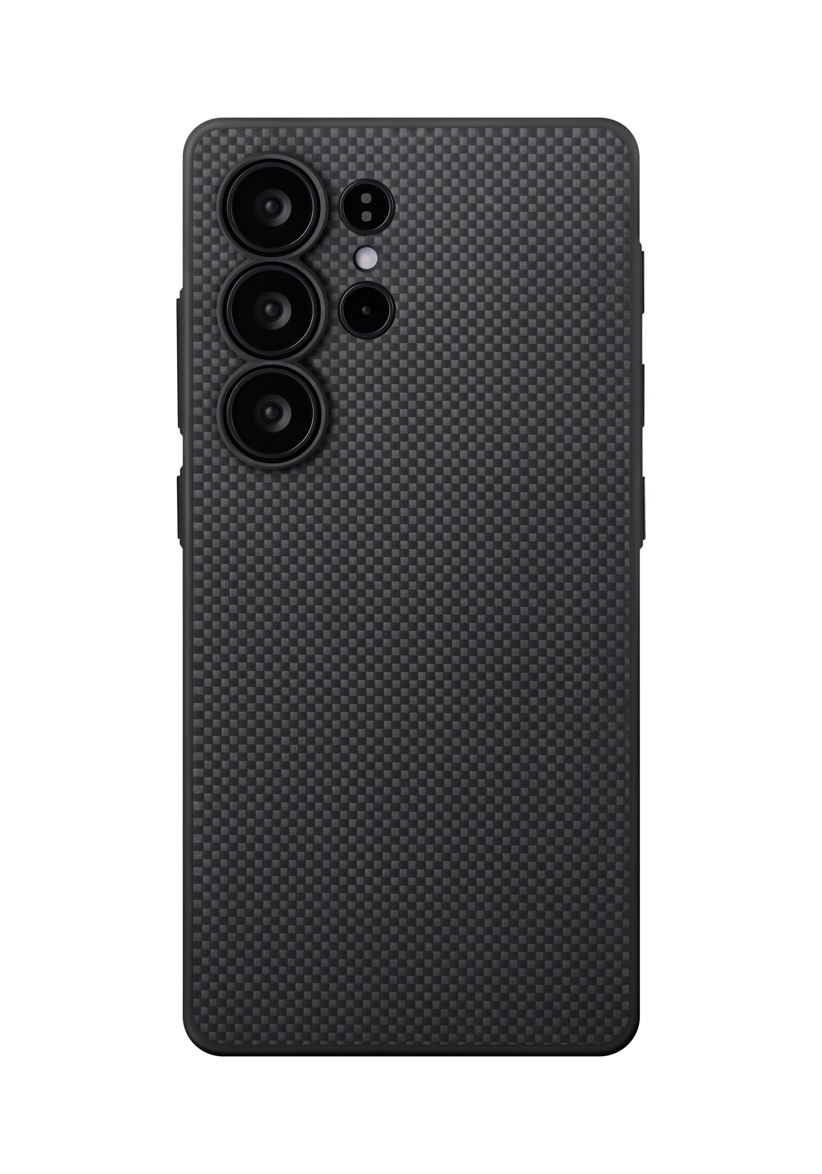 PITAKA PIN Button Case Black/Grey Plain - Samsung Galaxy S25 Ultra Mobilcover PBS2501U