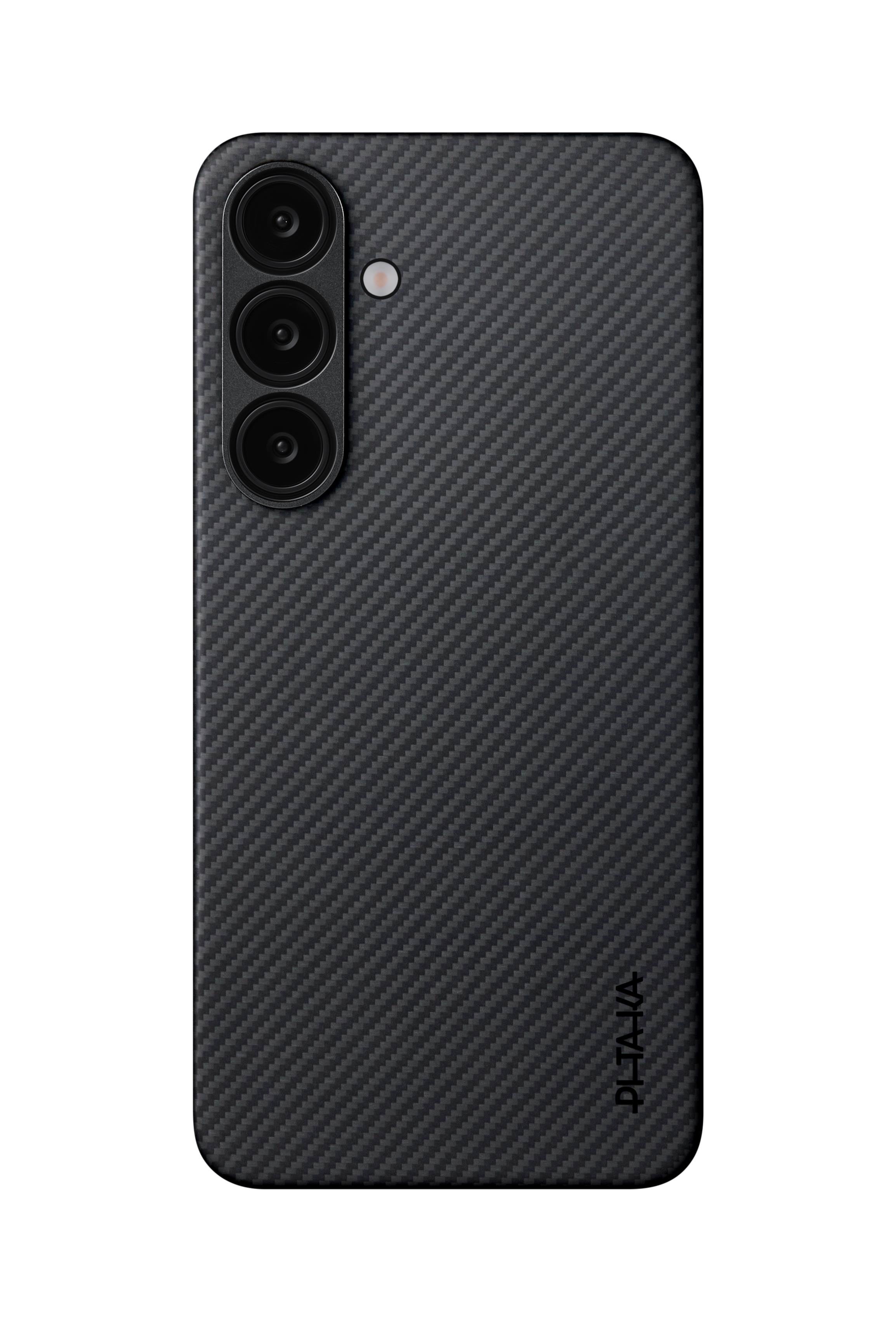 PITAKA Ultra-Slim Case Black/Grey Twill - Samsung Galaxy S25 Mobilcover KS2501