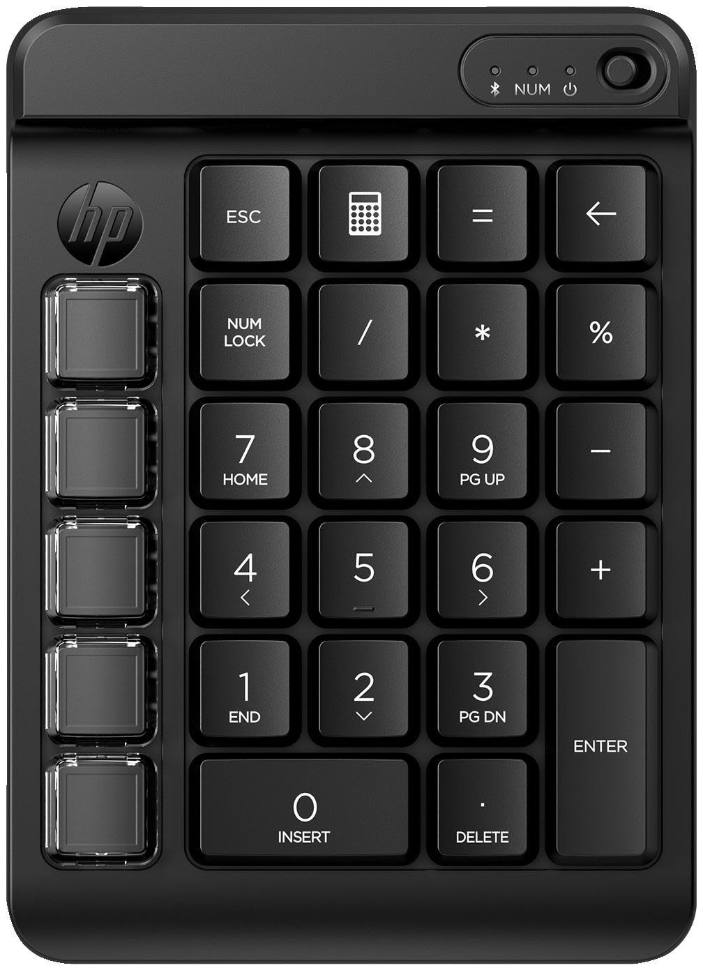 HP 435 Programmable Wireless Keypad (7N7C3AA) - Numpad - Engelsk - Sort