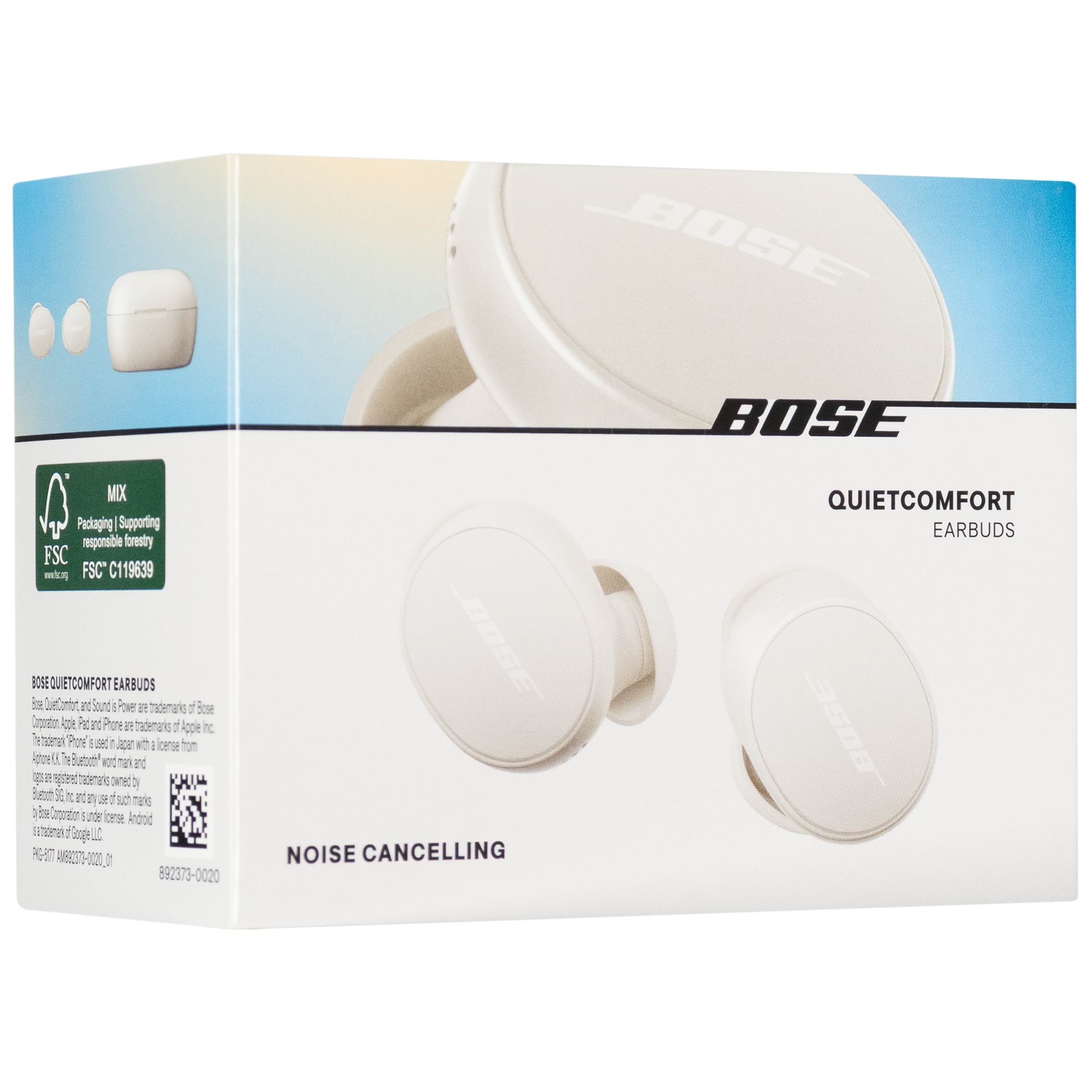 Bose QuietComfort Earbuds - White Smoke Hovedtelefoner Og Headset 888507-0200