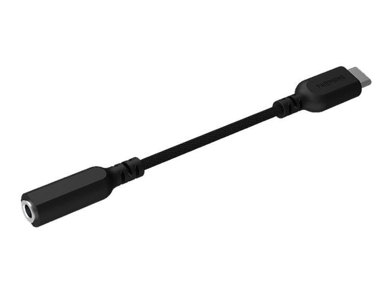 Fairphone Adapter USB-C to Mini-jack Usb Kabel Sort ACADAP-3ZW-WW1