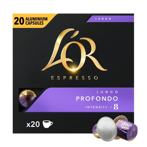 L'OR Capsules Profundo - 20 pcs Kaffemaskine Sort 4018192