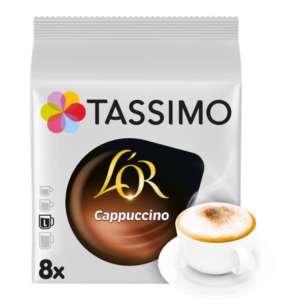 L'OR Pods Tassimo Cappucino - 8 pcs Kaffemaskine Sølv 4019119