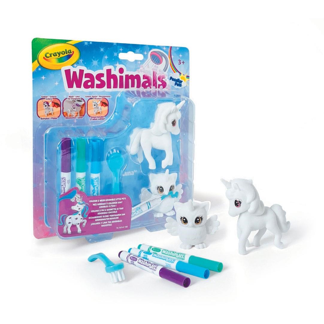 Crayola - Washimals Animals - Unicorn Luna and Owl Una Legetøj 921377