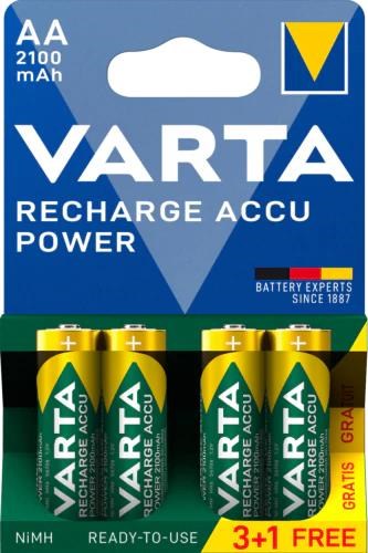 VARTA Recharge AA - 4 Pack Batteri 56706101494
