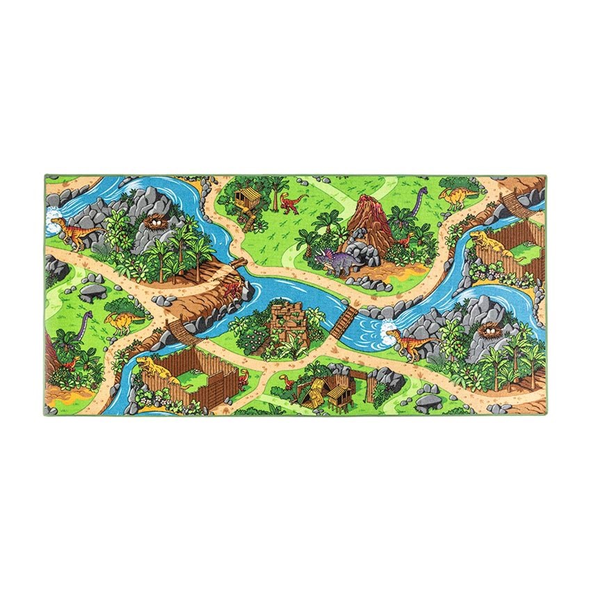 Rebel Roads Legetæppe - Dino verden - 95 x 200 cm Børneværelse 307004