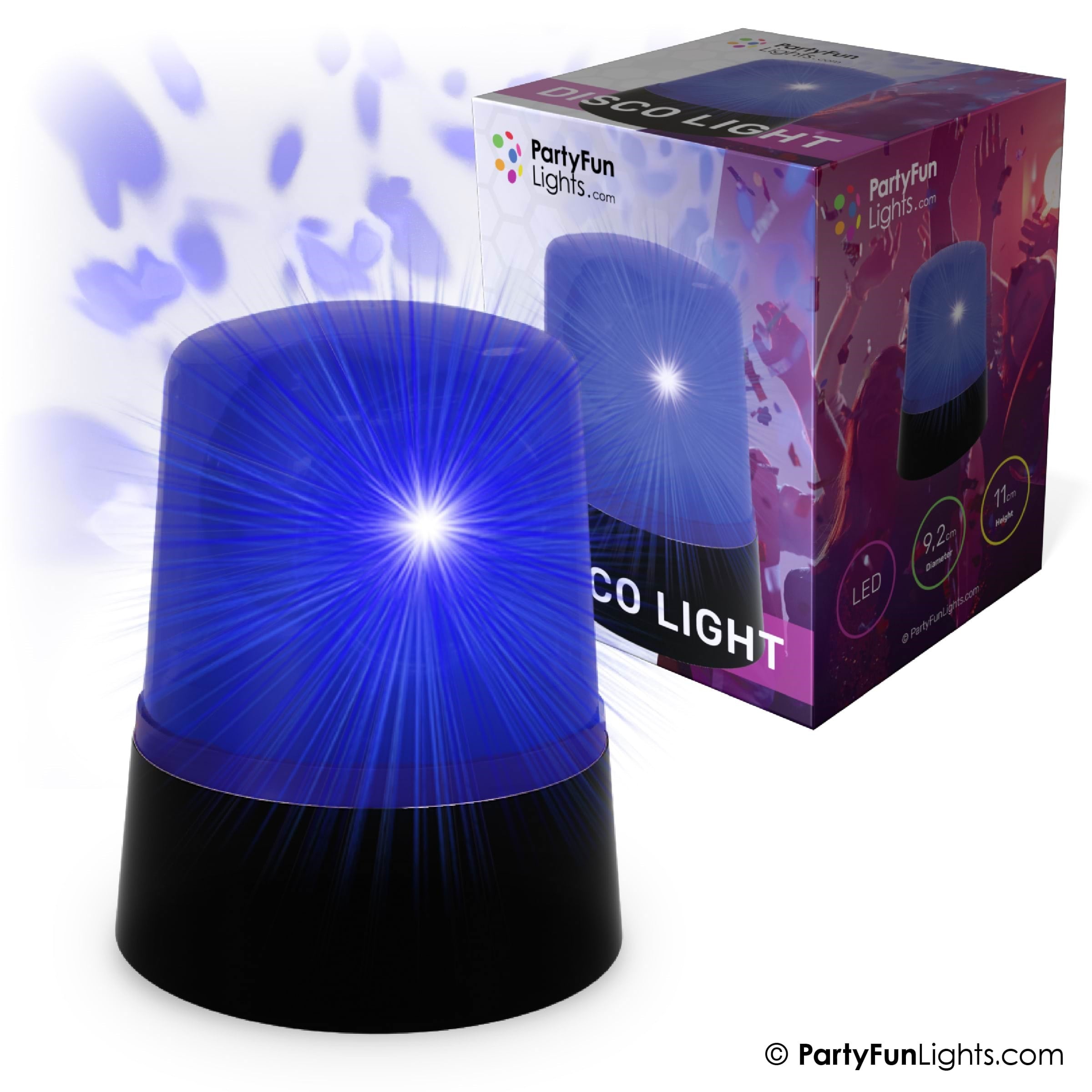 Party Funlight Politi lys Ø: 9.2cm Musik 605206