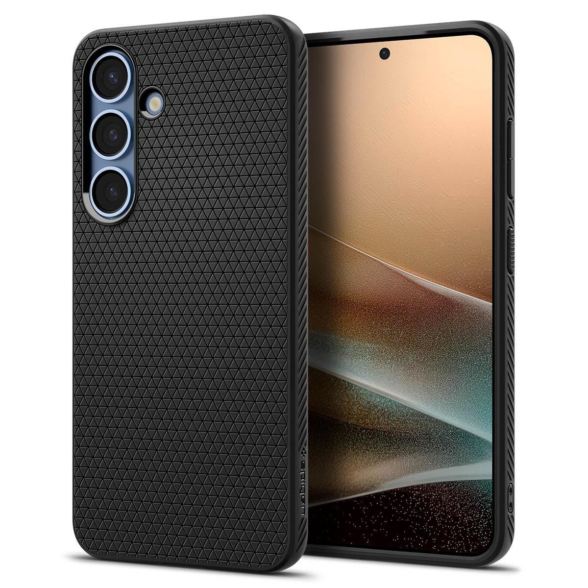 Spigen Liquid Air - matte black - Samsung Galaxy S25+ Mobilcover ACS08979