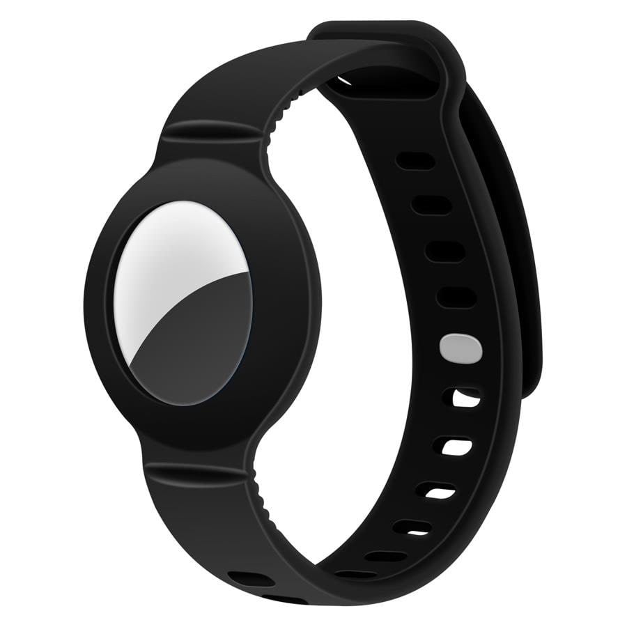 Lippa Silicone Wristband for AirTag and Smart Finder Black Mobil Tilbehør LPCOVER0048