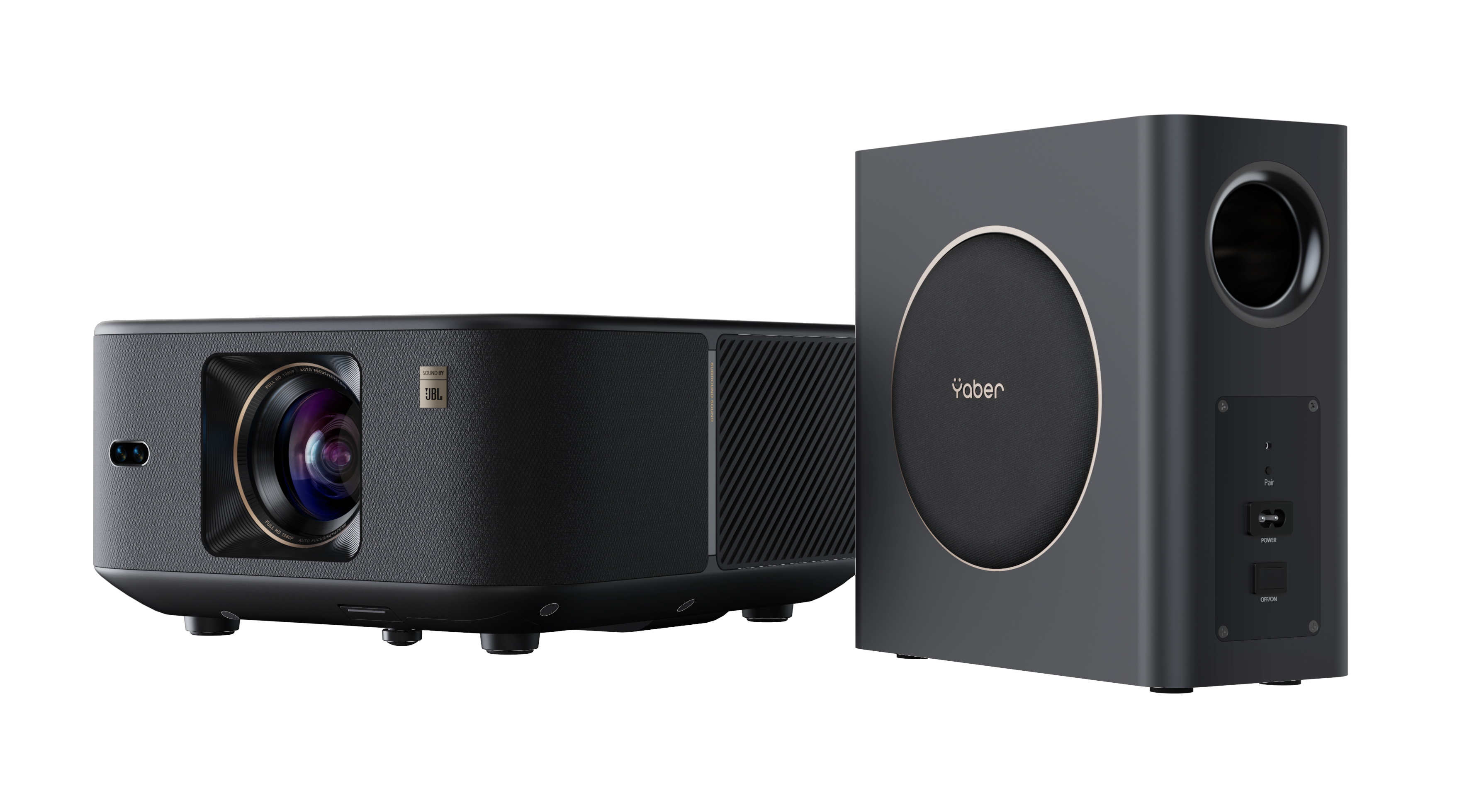 Yaber Projektor K3 Pro & subwoofer - 1920 x 1080 - 1600 ANSI lumens Projektor Sort CBK01259