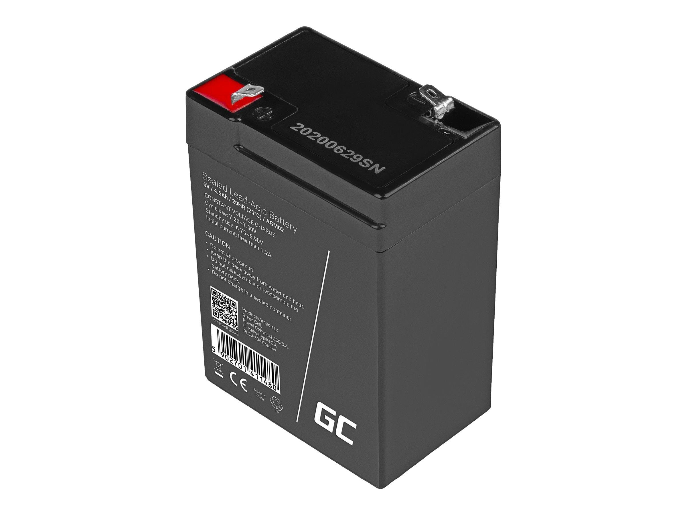 Green Cell AGM02 AGM 6V/4.5Ah Sealed Lead-Acid Ups