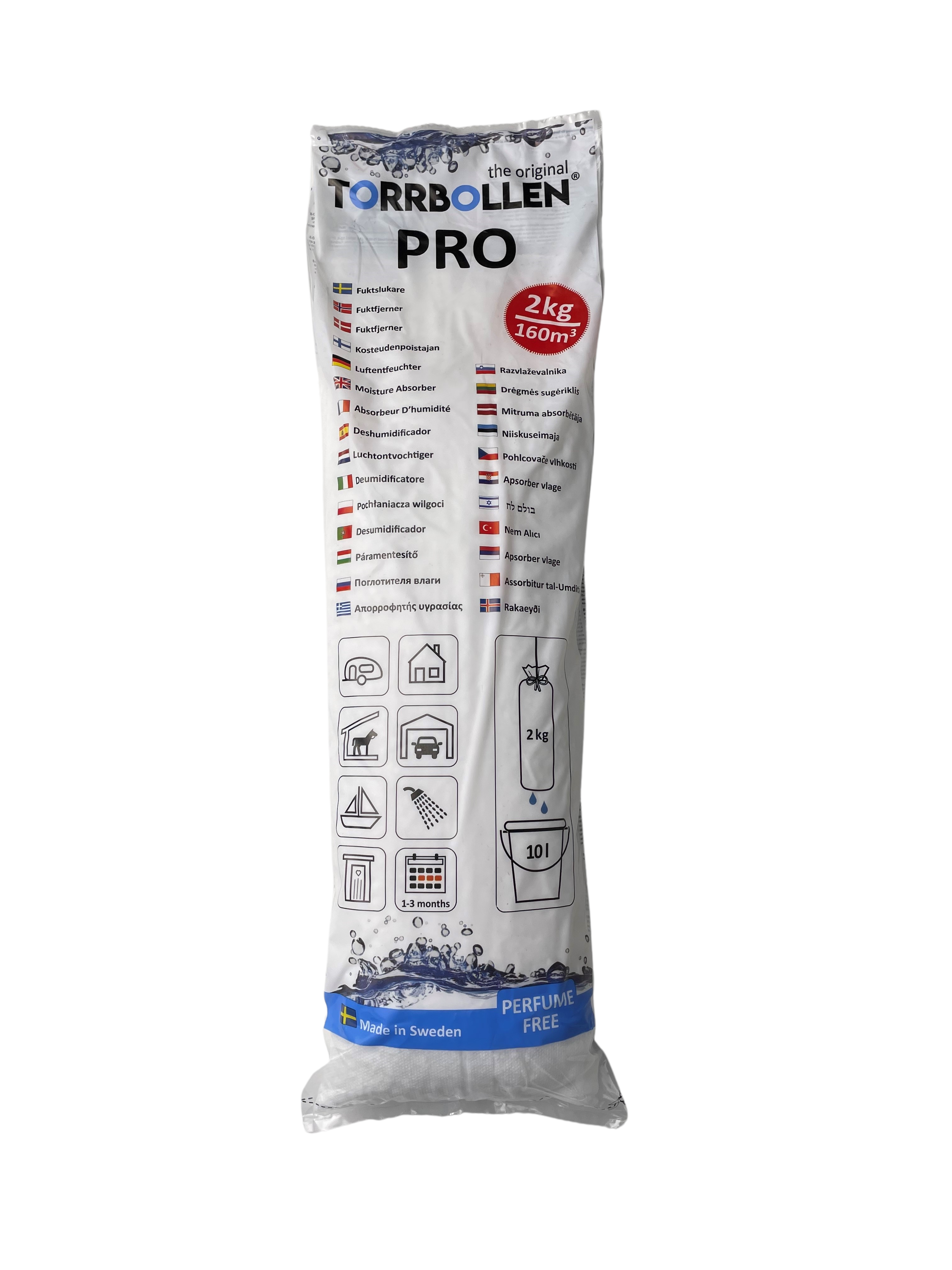 Torrbollen Affugter Pro pose 2kg Rengøring 7350000859959