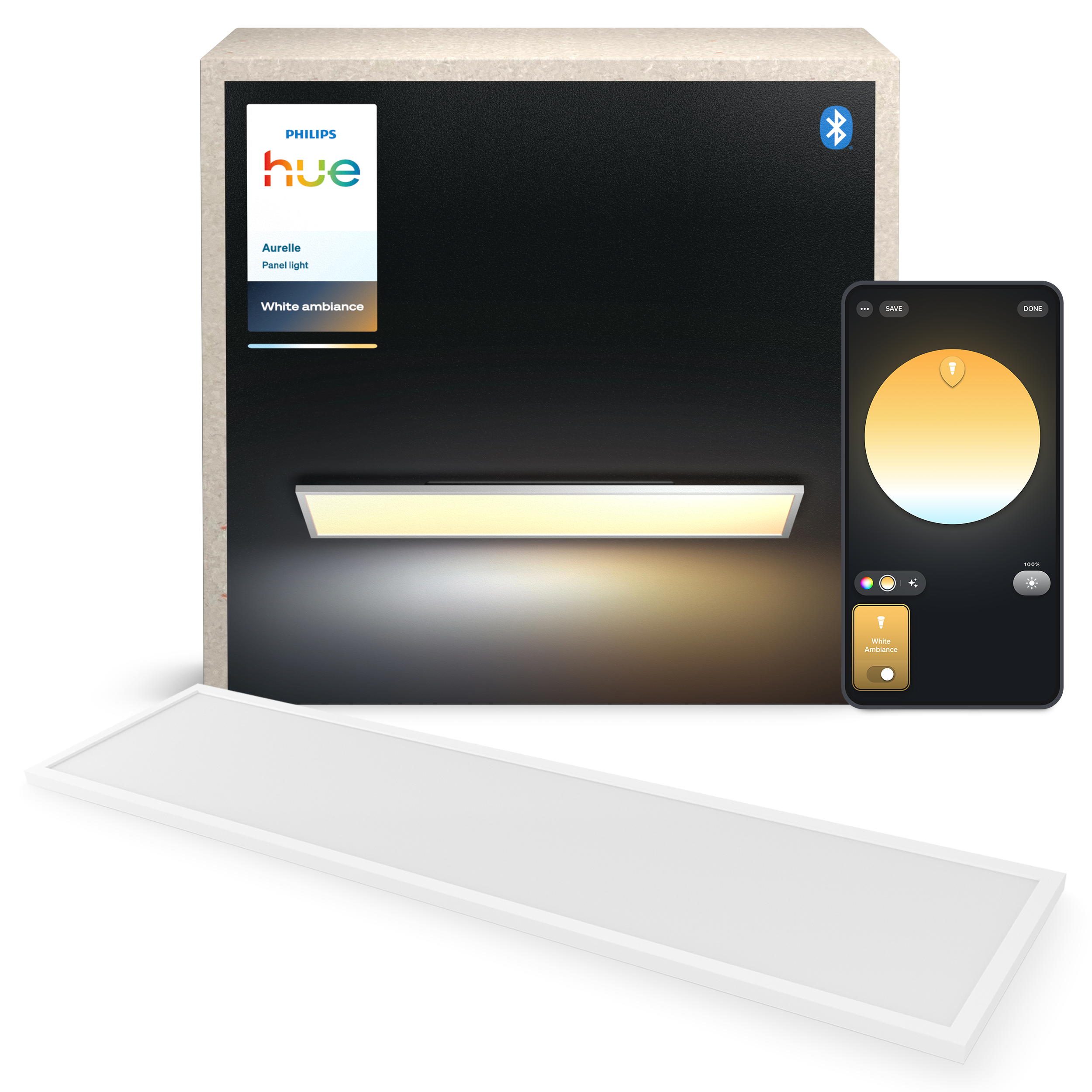 Philips Hue Aurelle Panel Rectangular White Smart Home 929003099102