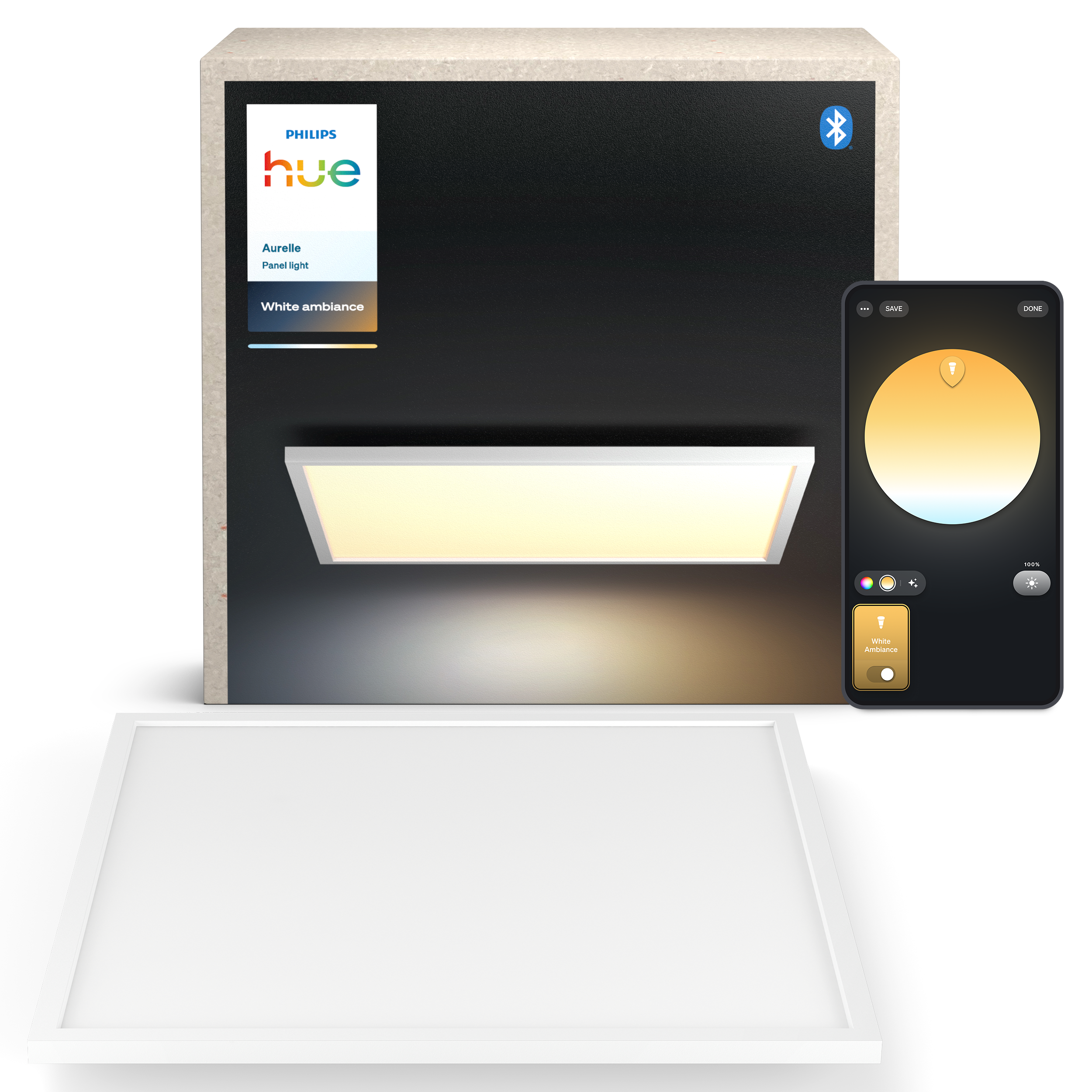 Philips Hue Aurelle panel square XL white Smart Home 929003099002
