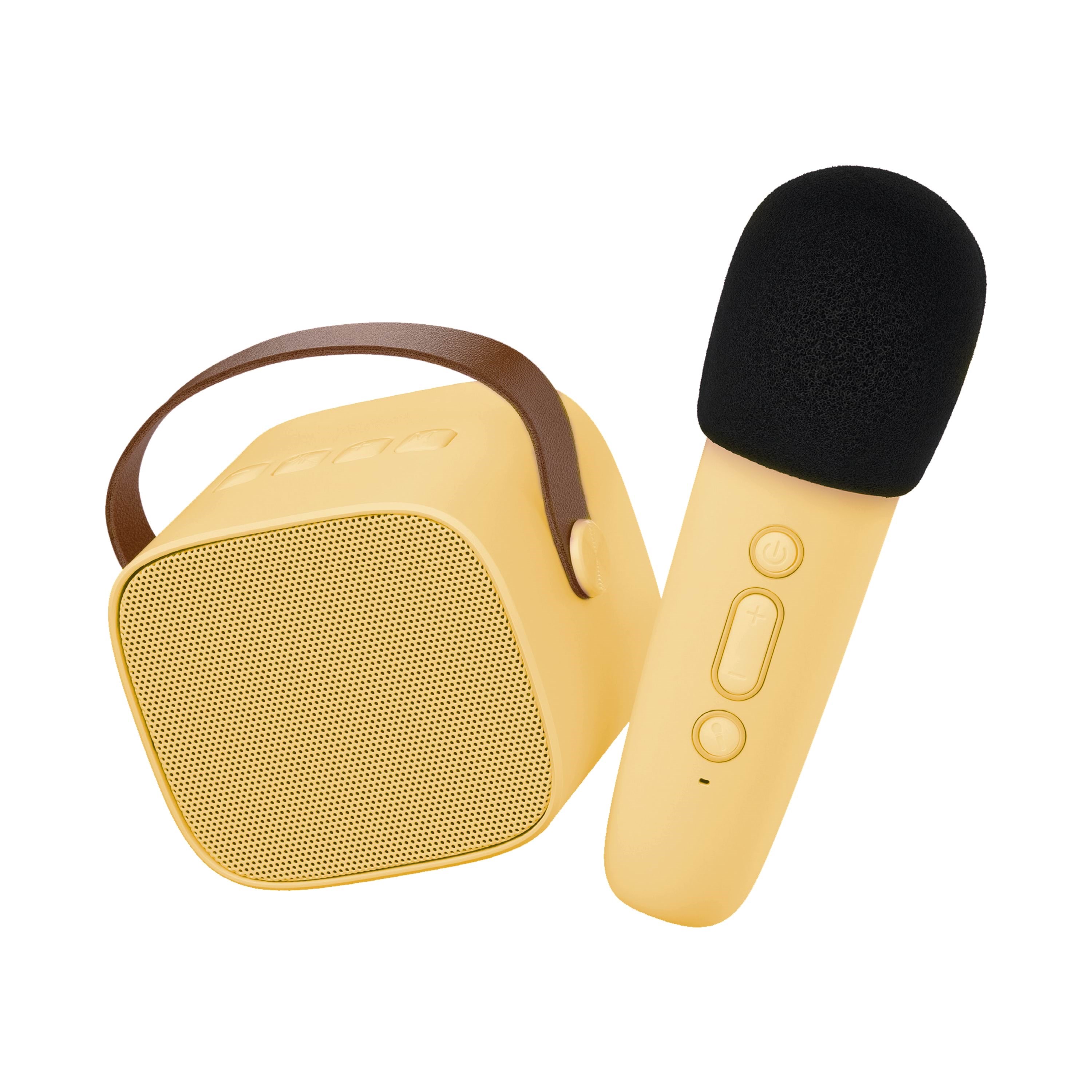 Lalarma Karaoke Sæt - Gul Musik LALAR-SPEAKBLMICH-YELLOW