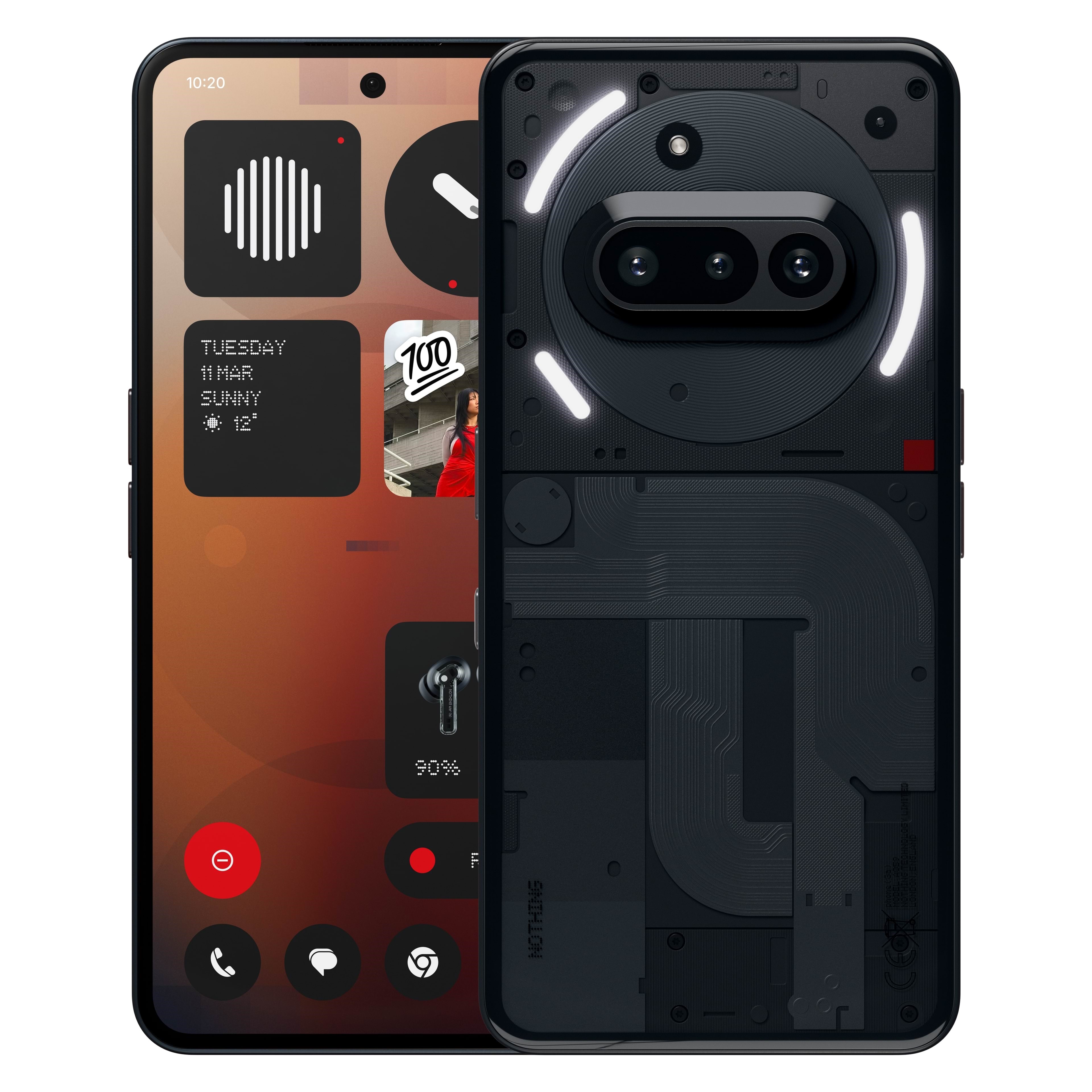 Nothing Phone (3a) 256GB/12GB - Sort Mobiltelefon A10400145