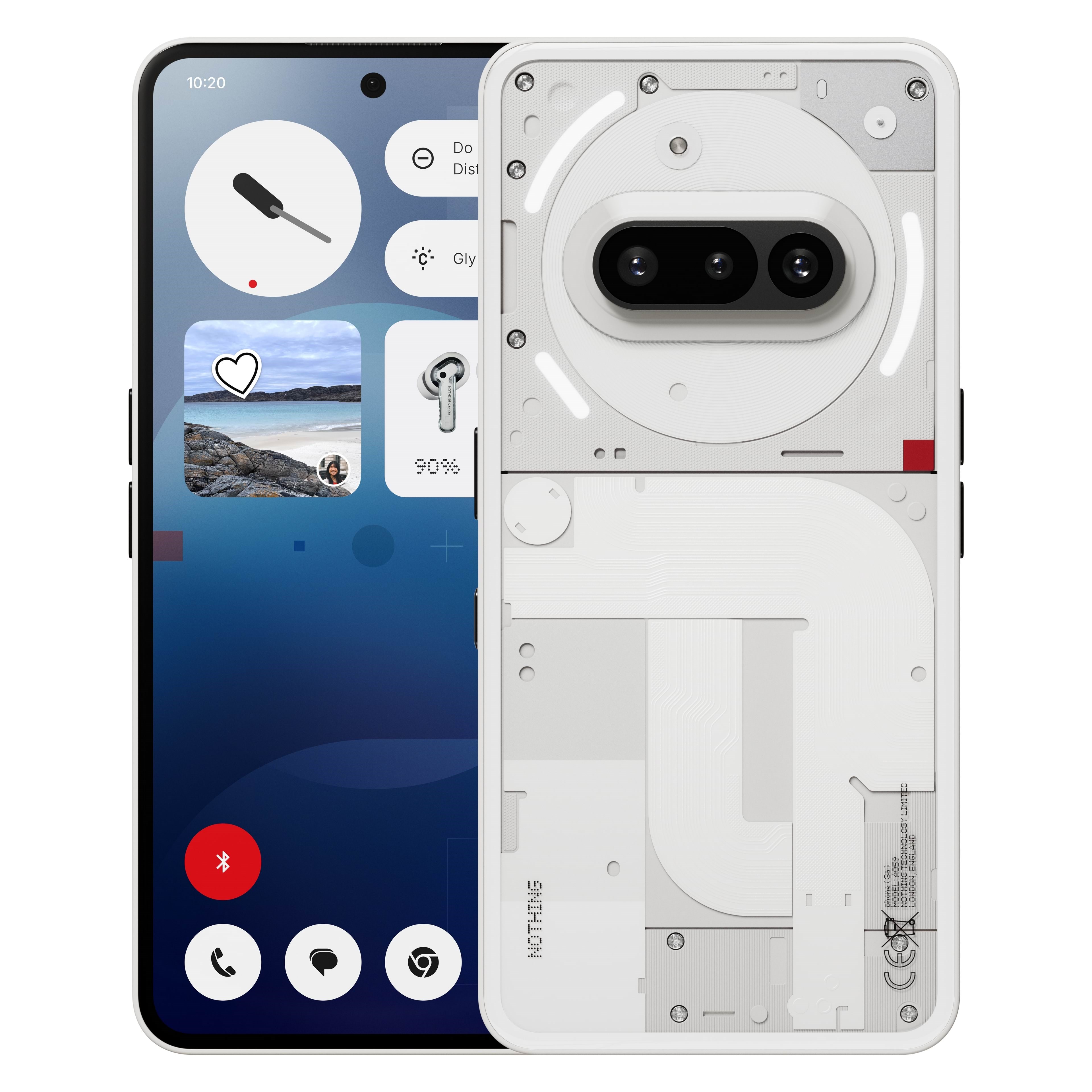 Nothing Phone (3a) 256GB/12GB - White Mobiltelefon Hvid A10400146