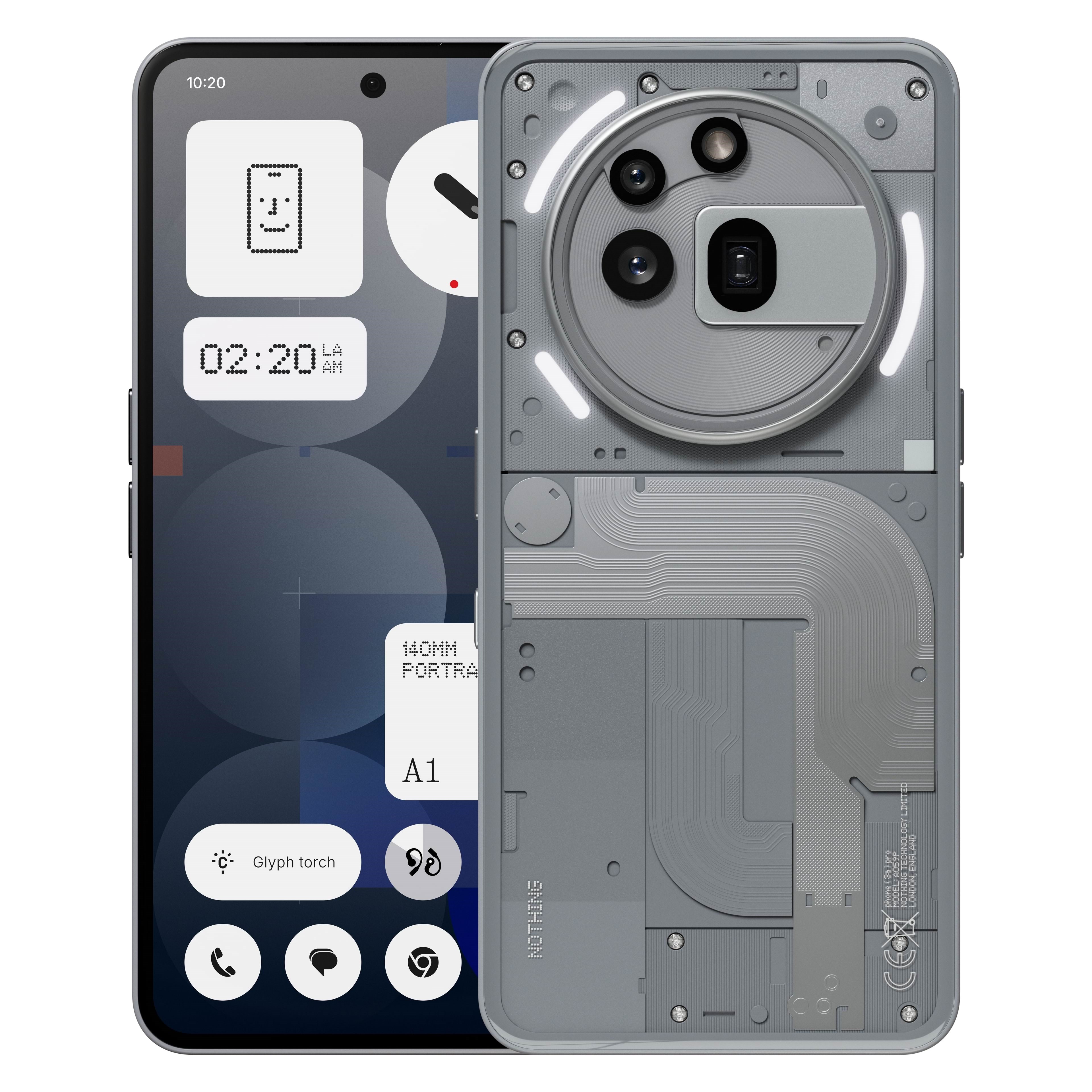 Nothing Phone (3a) Pro 256GB/12GB - Grey Mobiltelefon Grå A10400167