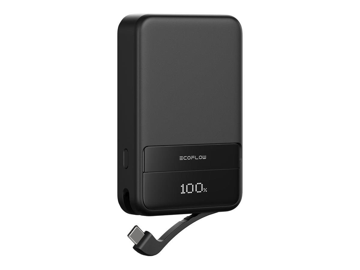 EcoFlow Rapid 10K - 30W- Qi2 Wireless Charging - 10000 mAh Powerbank Sort EF-RAPID10000-B-EU