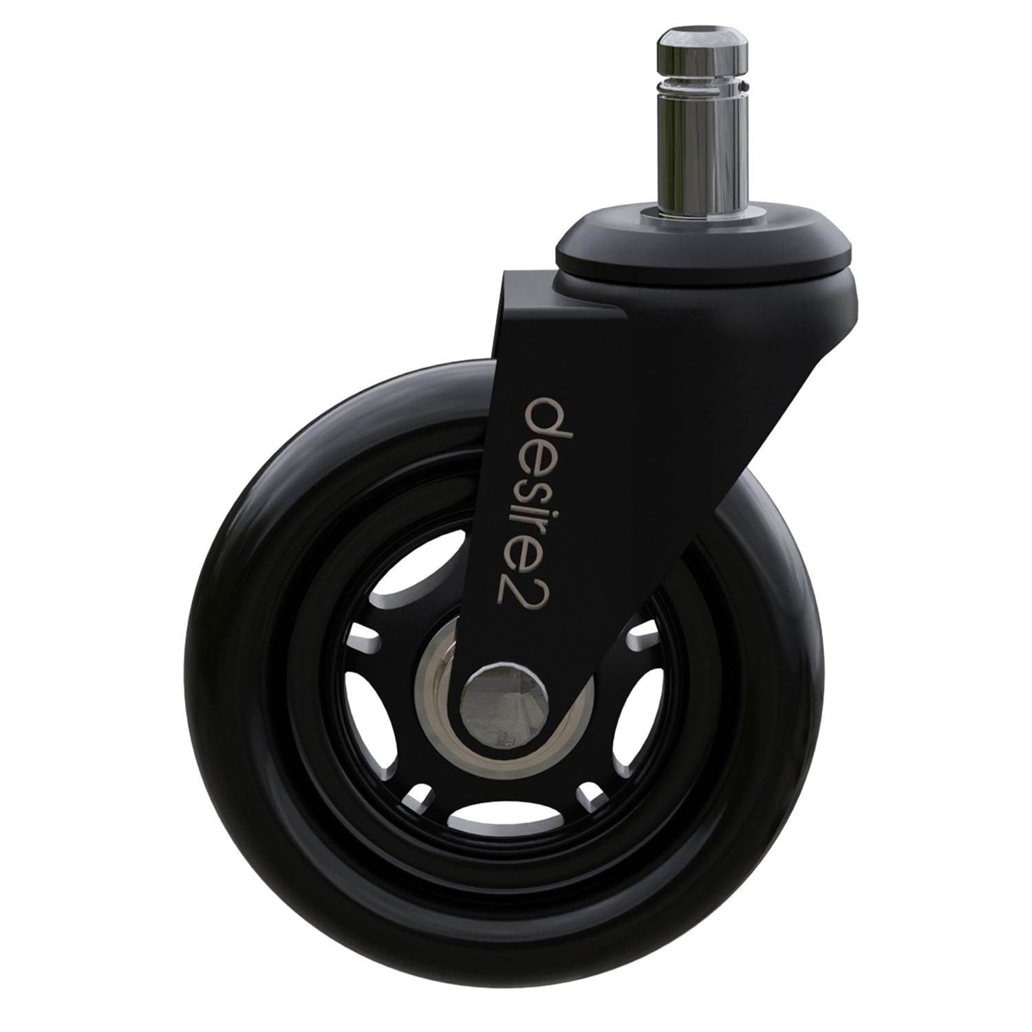 Desire2 Swivel Castor Wheels Universal Chairs 22mm 5-pack Gamerstol D2CHWH5