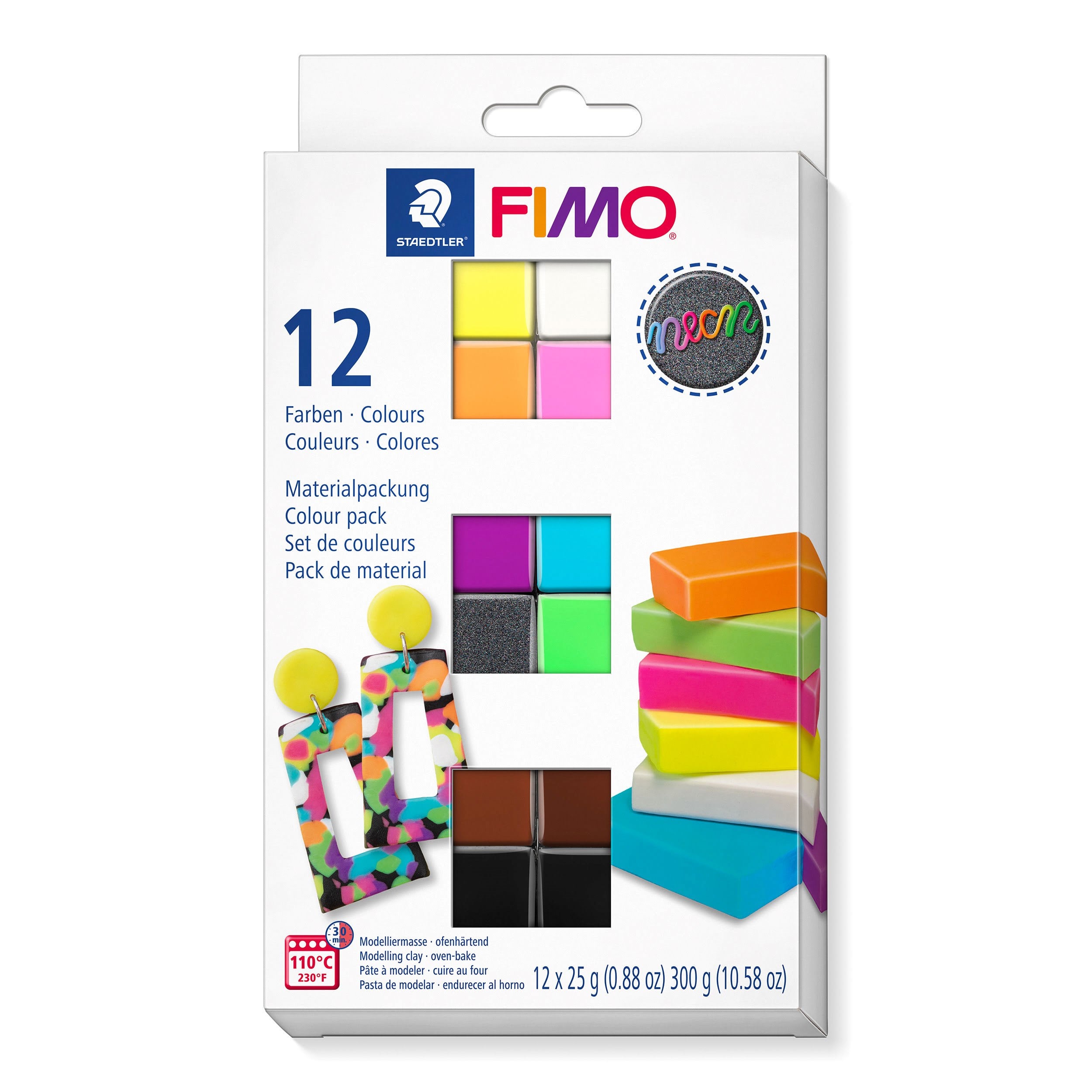 Stædtler FIMO Effect Sæt Neon Hobby Artikler 8013 C12-3