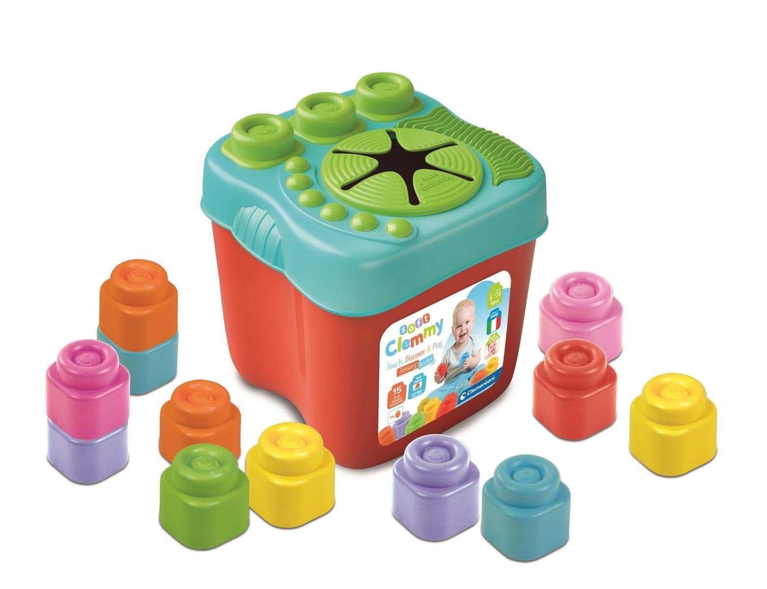 Clementoni Soft Clemmy Sensorial Bucket Babylegetøj 17807