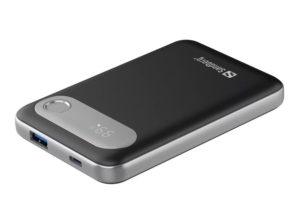 Sandberg Travel Powerbank 10000 PD20W - 10000 mAh Powerbank Sort 421-16