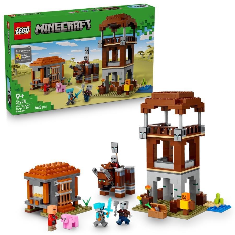 LEGO Minecraft 21278 Røverforposten og ravager byggesæt 9+ år
