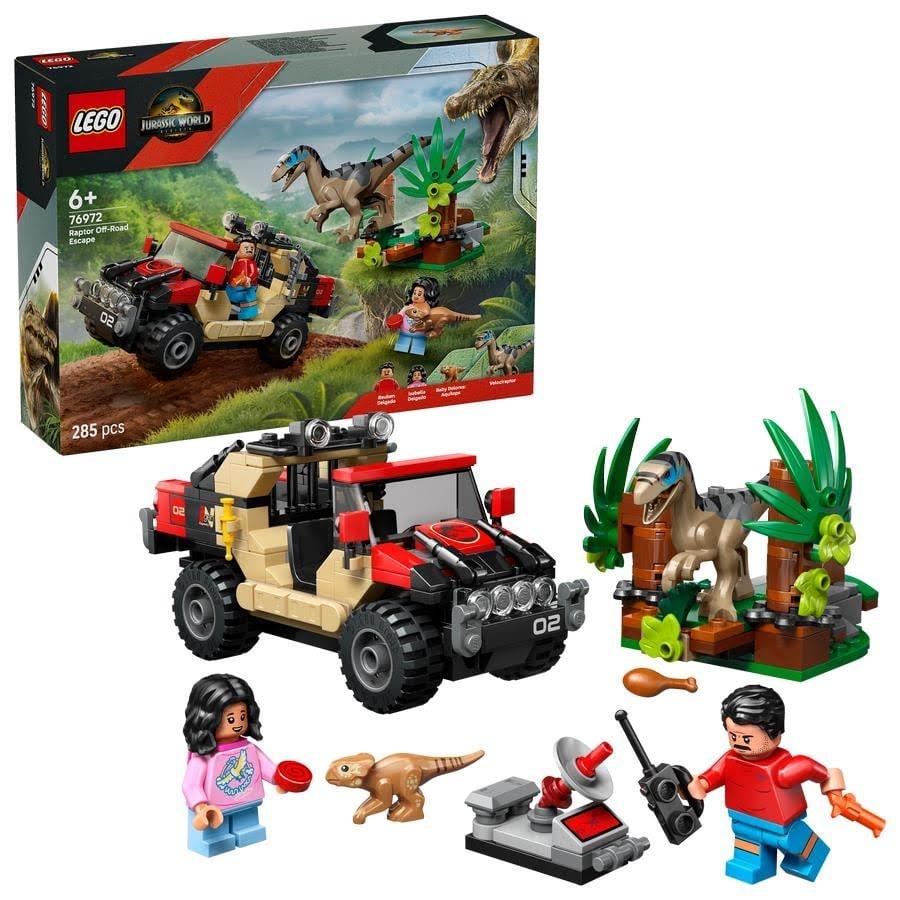 LEGO Jurassic World 76972 Offroad-flugt fra raptor
