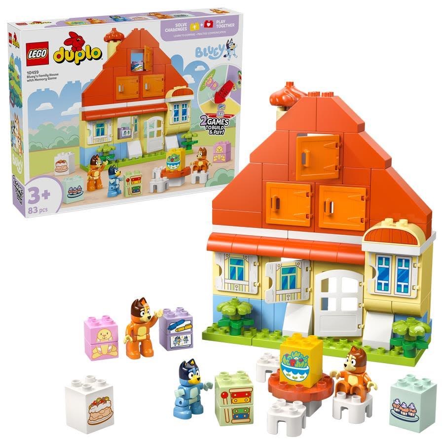 LEGO Bluey 10459 Blueys families hus med huskespil legetøj 3+ år