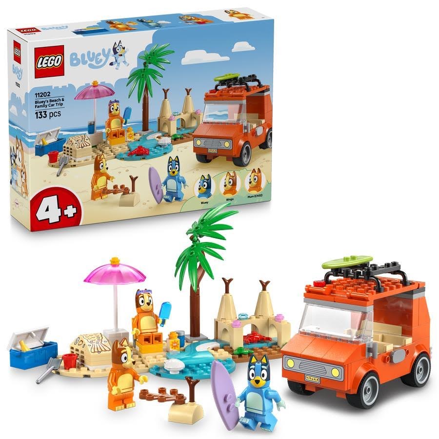 LEGO Bluey 11202 Blueys familie-biltur til stranden legetøj 4+ år