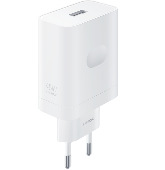 realme SUPERVOOC 45W Power Adapter - White Mobil Oplader 631451000012