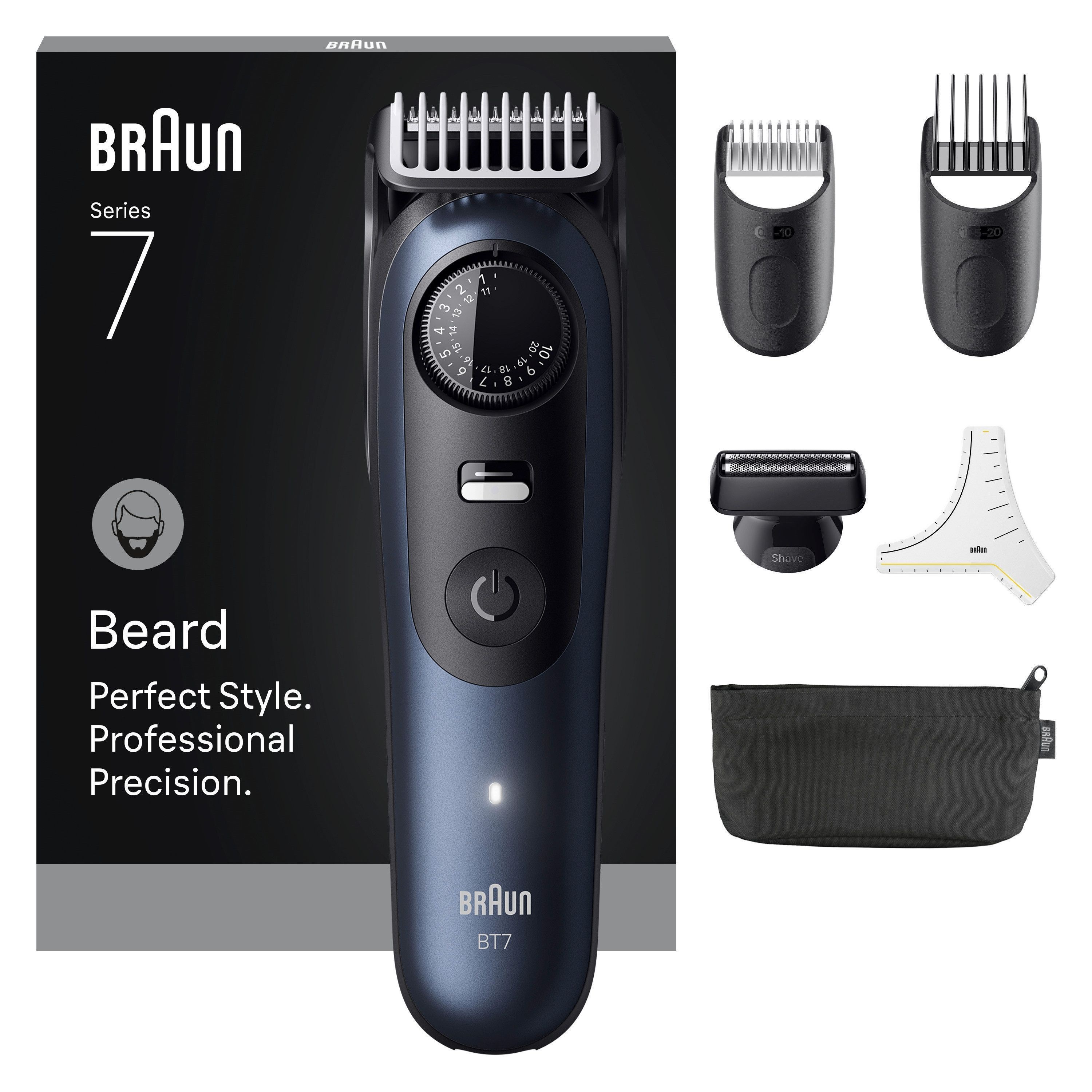 Braun Skægtrimmer Styler BT 7520 - Black / Deep Blue Hårtrimmer 7500435244909
